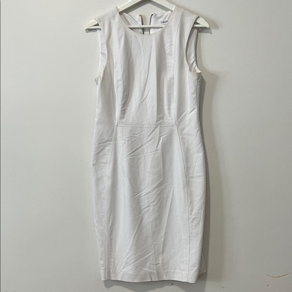 Calvin Klein Classic White Midi Dress